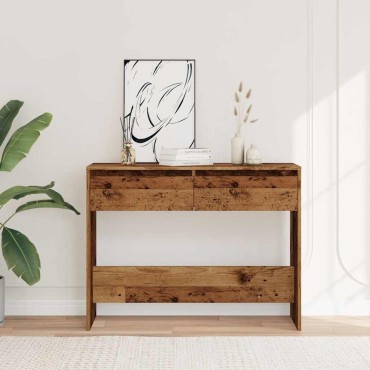 vidaXL Τραπέζι Κονσόλα Παλαιό Ξύλο 100x35x76,5cm Επεξεργασμένο Ξύλο 1 τεμ.