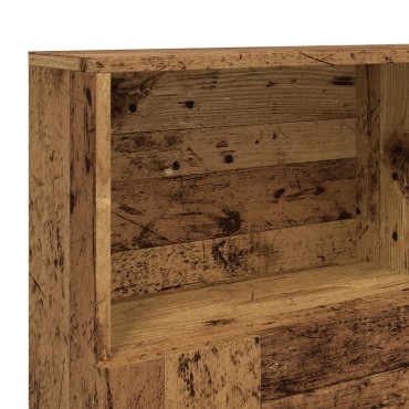 vidaXL Ντουλάπι κεφαλάρι Παλιό ξύλο 140x19x103,5cm