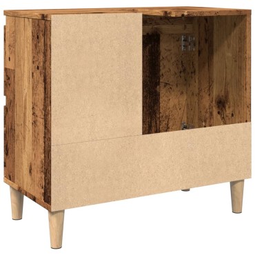 vidaXL Ντουλάπι νιπτήρα Παλιό ξύλο 65x33x60cm Κατασκευασμένο ξύλο 1 τεμ.