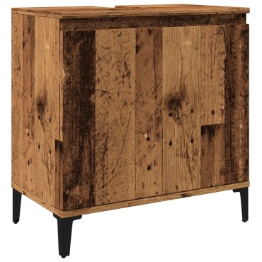vidaXL Ντουλάπι νιπτήρα Παλιό ξύλο 58x33x60cm Κατασκευασμένο ξύλο 1 τεμ.