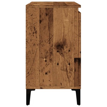 vidaXL Ντουλάπι νιπτήρα Παλιό ξύλο 58x33x60cm Κατασκευασμένο ξύλο 1 τεμ.