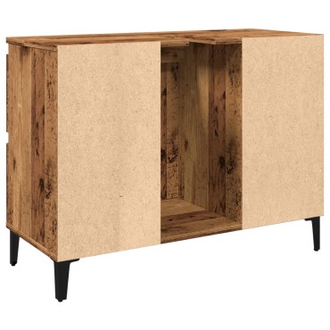 vidaXL Ντουλάπι νιπτήρα Παλιό ξύλο 80x33x60cm Κατασκευασμένο ξύλο 1 τεμ.