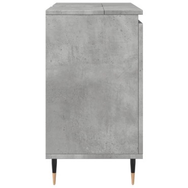 vidaXL Ντουλάπι Μπάνιου Γκρι Σκυροδεμ. 58x33x60cm Επεξεργ. Ξύλο