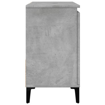 vidaXL ντουλάπι νεροχύτη σκυρόδεμα γκρι 65x33x60cm κατασκευασμένο ξύλο