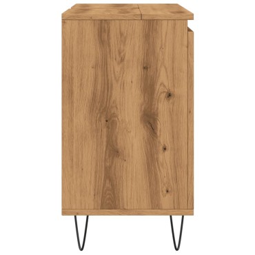 vidaXL Ντουλάπι Μπάνιου Δρυς τεχνίτης 58x33x60cm από Επεξεργ Ξύλο
