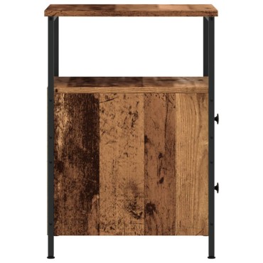 vidaXL Κομοδίνο παλιό ξύλο 34x35,5x50cm Κατασκευασμένο ξύλο 1 τεμ.