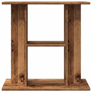 vidaXL Βάση Ενυδρείου Όψη Παλαιού Ξύλου 60x30x60 εκ. Επεξ. Ξύλο