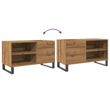 vidaXL Δισκοθήκη Δρυς τεχνίτης 84,5x38x48cm από Επεξεργασμένο Ξύλο