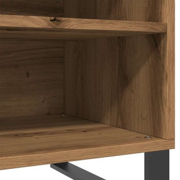 vidaXL Δισκοθήκη Δρυς τεχνίτης 84,5x38x48cm από Επεξεργασμένο Ξύλο