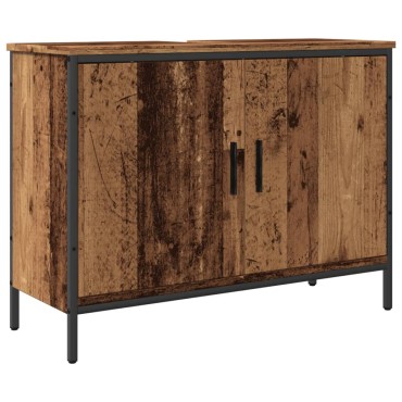 vidaXL Ντουλάπι νιπτήρα Παλιό ξύλο 80x30x60cm Κατασκευασμένο ξύλο 1 τεμ.