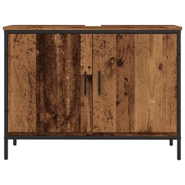 vidaXL Ντουλάπι νιπτήρα Παλιό ξύλο 80x30x60cm Κατασκευασμένο ξύλο 1 τεμ.