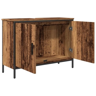 vidaXL Ντουλάπι νιπτήρα Παλιό ξύλο 80x30x60cm Κατασκευασμένο ξύλο 1 τεμ.
