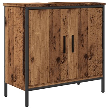 vidaXL Ντουλάπι νιπτήρα Παλιό ξύλο 60x30x60cm Κατασκευασμένο ξύλο 1 τεμ.