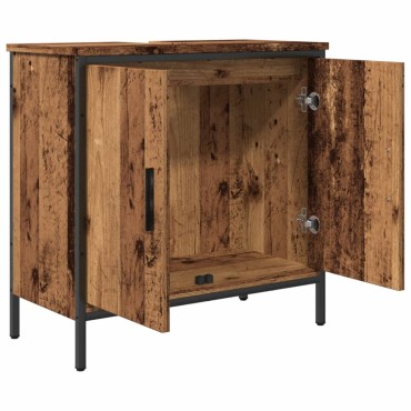 vidaXL Ντουλάπι νιπτήρα Παλιό ξύλο 60x30x60cm Κατασκευασμένο ξύλο 1 τεμ.