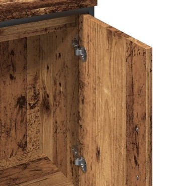 vidaXL Ντουλάπι νιπτήρα Παλιό ξύλο 60x30x60cm Κατασκευασμένο ξύλο 1 τεμ.