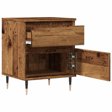 vidaXL Κομοδίνο Παλιό ξύλο 40x35x50cm από Επεξεργασμένο Ξύλο 1 τεμ.