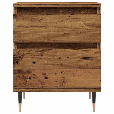 vidaXL Κομοδίνο Παλιό ξύλο 40x35x50cm από Επεξεργασμένο Ξύλο 1 τεμ.
