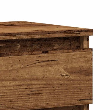 vidaXL Κομοδίνο Παλιό ξύλο 40x35x50cm από Επεξεργασμένο Ξύλο 1 τεμ.