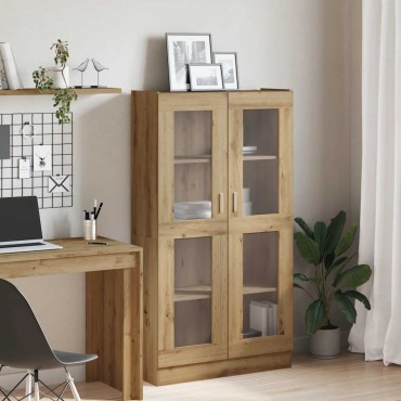 vidaXL Ντουλάπι Τεχνίτης Δρυς 82,5x30,5x150cm από Επεξεργασμένο Ξύλο 1 τεμ.