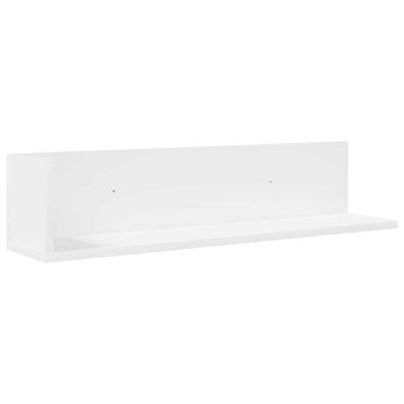 vidaXL Ραφιέρες Τοίχου 2 τεμ. Λευκό 75x16,5x16,5cm από Μοριοσανίδα