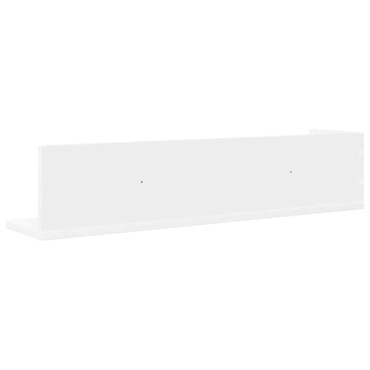 vidaXL Ραφιέρες Τοίχου 2 τεμ. Λευκό 75x16,5x16,5cm από Μοριοσανίδα