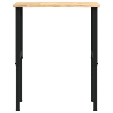πάγκος εργασίας vidaXL 80x60x(71,5-98) cm Μασίφ Ξύλο Δρυς