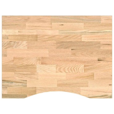 πάγκος εργασίας vidaXL 80x60x(71,5-98) cm Μασίφ Ξύλο Δρυς
