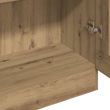 vidaXL Ντουλάπι Τεχνίτης Δρυς 82,5x30,5x185cm από Επεξεργασμένο Ξύλο 1 τεμ.