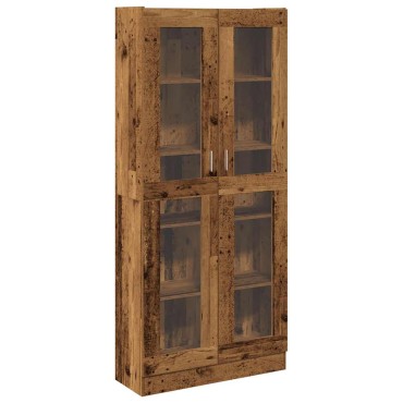 vidaXL Ντουλάπι Όψη Παλαιού Ξύλου 82,5x30,5x185cm Επεξεργασμένο Ξύλο 1 τεμ.