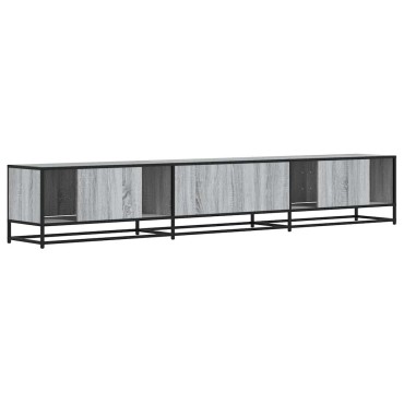 vidaXL Έπιπλο Τηλεόρασης Γκρι Sonoma 240x35x41cm από Επεξεργ. Ξύλο