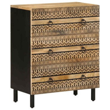 vidaXL Μπουφέδες 2 τεμ. από μασίφ ξύλο Μάνγκο 120x33x75cm