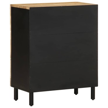 vidaXL Μπουφέδες 2 τεμ. από μασίφ ξύλο Μάνγκο 120x33x75cm