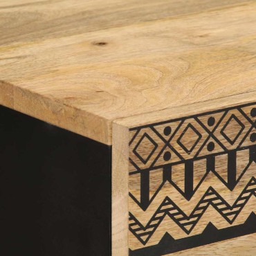 vidaXL Μπουφέδες 2 τεμ. από μασίφ ξύλο Μάνγκο 120x33x75cm