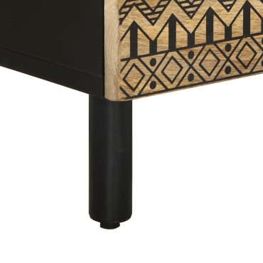vidaXL Μπουφέδες 2 τεμ. από μασίφ ξύλο Μάνγκο 120x33x75cm