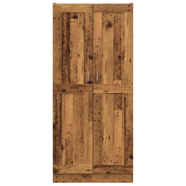vidaXL Ντουλάπι Όψη Παλαιού Ξύλου 82,5x30,5x185cm Επεξεργασμένο Ξύλο 1 τεμ.