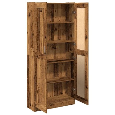 vidaXL Ντουλάπι Όψη Παλαιού Ξύλου 82,5x30,5x185cm Επεξεργασμένο Ξύλο 1 τεμ.