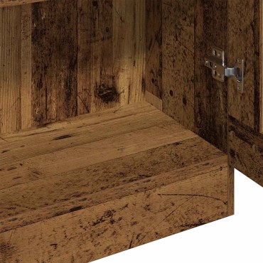 vidaXL Ντουλάπι Όψη Παλαιού Ξύλου 82,5x30,5x185cm Επεξεργασμένο Ξύλο 1 τεμ.