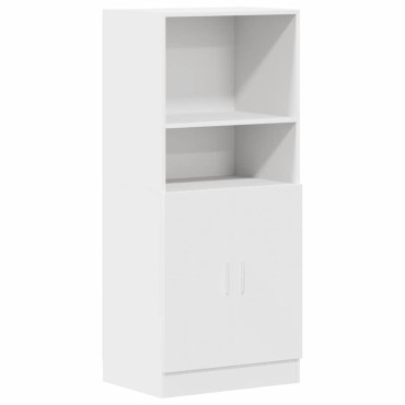 vidaXL Στήλη Κουζίνας Λευκή 57x41,5x131,5cm από Επεξεργασμένο Ξύλο