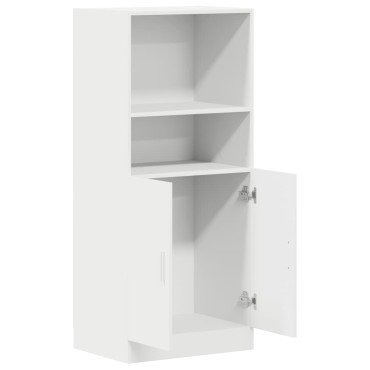 vidaXL Στήλη Κουζίνας Λευκή 57x41,5x131,5cm από Επεξεργασμένο Ξύλο