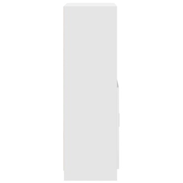 vidaXL Στήλη Κουζίνας Λευκή 57x41,5x131,5cm από Επεξεργασμένο Ξύλο
