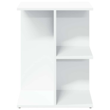 vidaXL Κομοδίνo Λευκό 46,5x29x61cm από Επεξεργασμένο Ξύλο 1 τεμ.