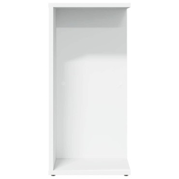 vidaXL Κομοδίνo Λευκό 46,5x29x61cm από Επεξεργασμένο Ξύλο 1 τεμ.