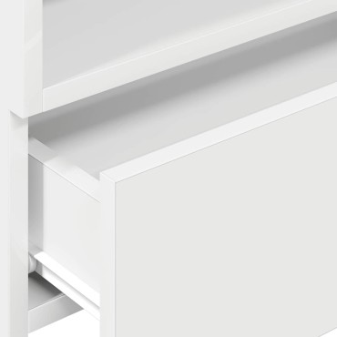 vidaXL Κομοδίνο Επιτοίχιο Λευκά 45x26x28,5cm 1 τεμ.