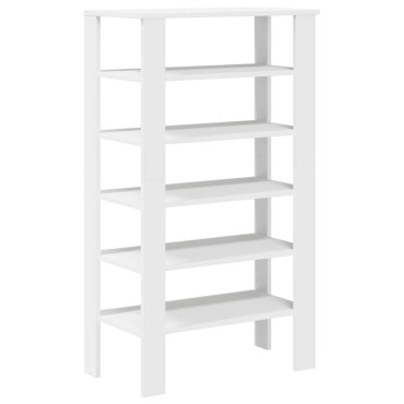 vidaXL Παπουτσοθήκη Λευκή 61x32x105cm από Επεξεργασμένο Ξύλο