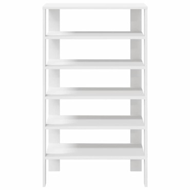 vidaXL Παπουτσοθήκη Λευκή 61x32x105cm από Επεξεργασμένο Ξύλο