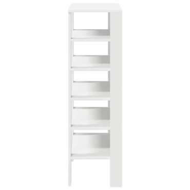 vidaXL Παπουτσοθήκη Λευκή 61x32x105cm από Επεξεργασμένο Ξύλο