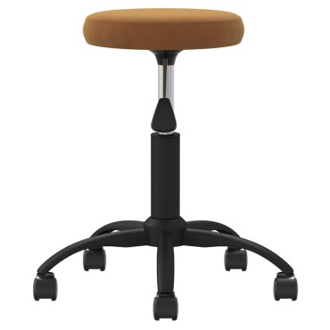 vidaXL Καρέκλα τραπεζαρίας καφέ βελούδο 31x(42-54)cm 1 τεμ.