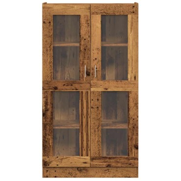 vidaXL Ντουλάπι Όψη Παλαιού Ξύλου 82,5x30,5x150cm Επεξεργασμένο Ξύλο 1 τεμ.