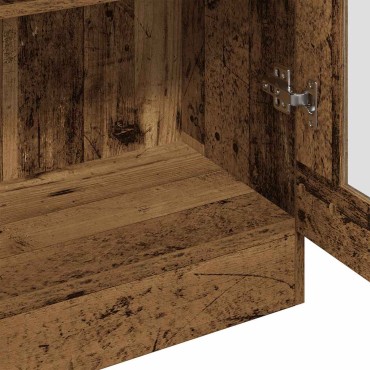 vidaXL Ντουλάπι Όψη Παλαιού Ξύλου 82,5x30,5x150cm Επεξεργασμένο Ξύλο 1 τεμ.