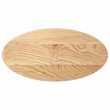 vidaXL Επιτραπέζια επιφάνεια 80x40x2cm μασίφ ξύλο δρυς οβάλ